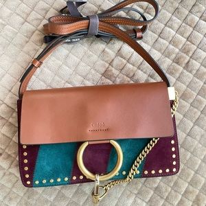 Authentic Chloe Small Faye Suede bag
